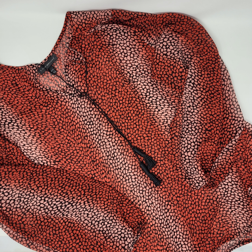 Lane Bryant 22/24 Knit, Elastic Waist Tie Neckline